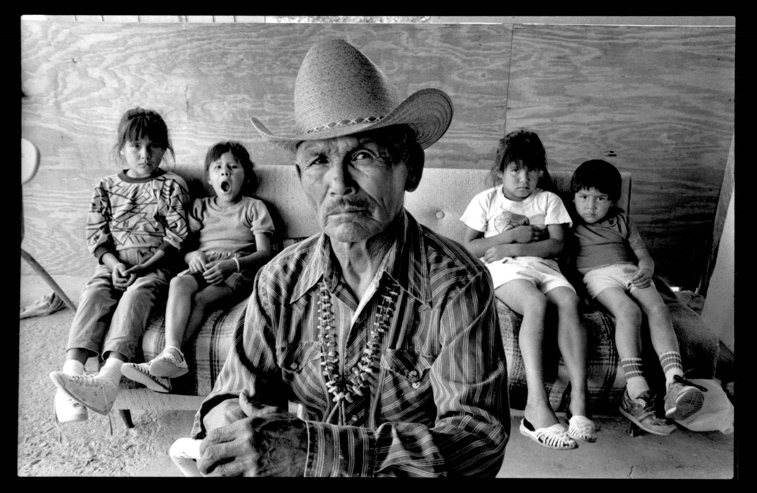 Bennie Arviso, Navajo Code Talker, Smith Lake, New Mexico, 1989.