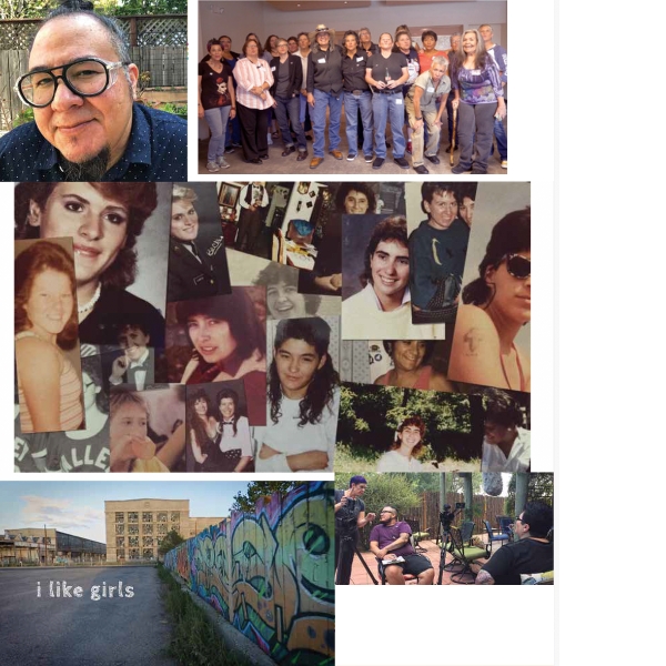StormMiguel Florez. Photograph by Gordon Garcia. · Women reunite and reminisce about their community and being out in high school in the 1970s and 1980s. Production still from The Whistle, 2019. Courtesy of StormMiguel Florez. · Collage of Albuquerque lesbian youth in the 1980s. The Whistle, 2019. Courtesy of StormMiguel Florez. · Director of Photographgraphy, Annalise Ophelian; Director, StormMiguel Florez; Participant, Michelle Martinez. The Whistle, 2019. Photograph by Jai James. · i like girls. Production still from The Whistle, 2019. Courtesy of StormMiguel Florez.