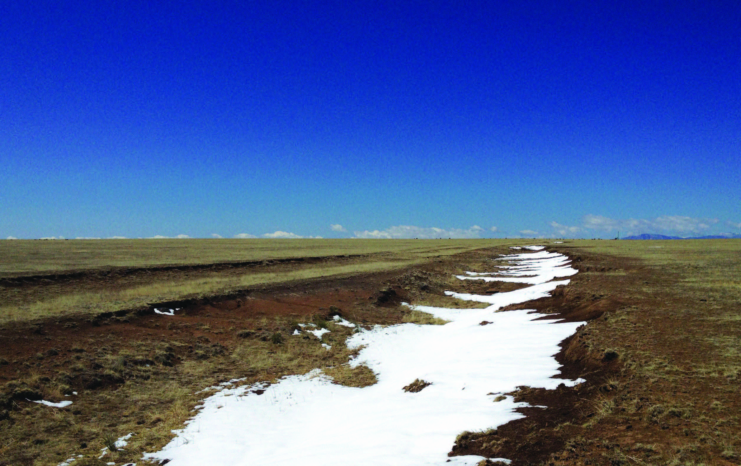 Santa Fe Trail swales near Watrous, New Mexico. Photograph by Michael