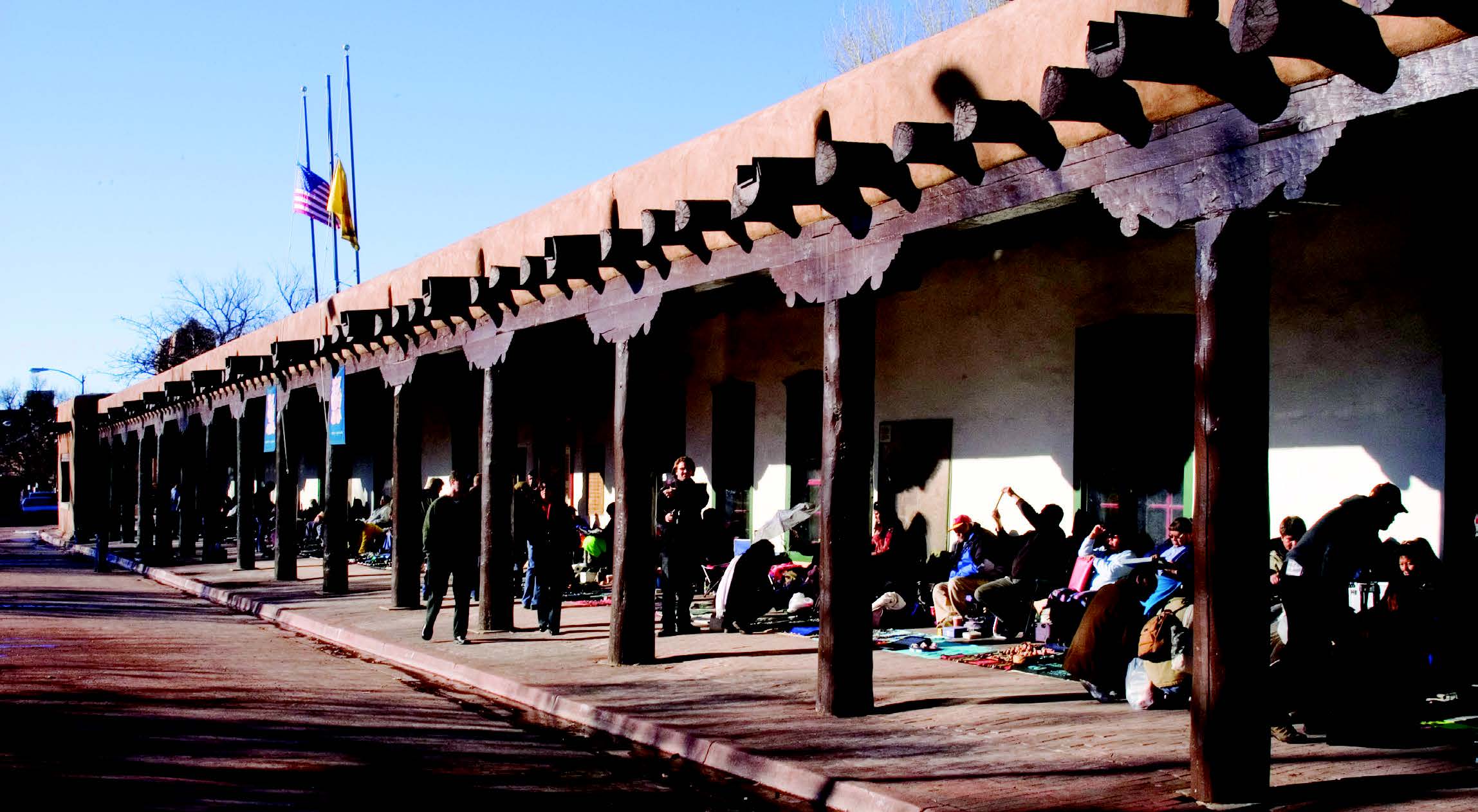 A contemporary view of the Palace of the Governors. Courtesy DCA. El