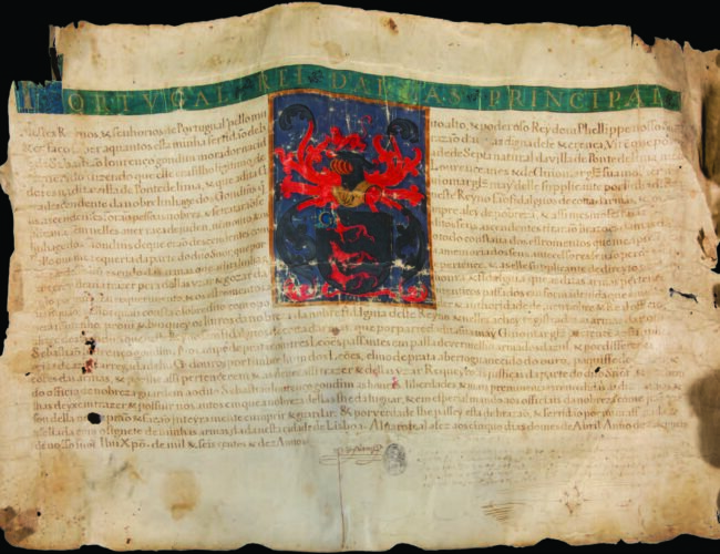 Letter of nobility granted to Sebastián Lorenzo Gondín, Lisbon, Portugal, 1610. Facsimile. Museo Franz Mayer, Mexico (No. 18).