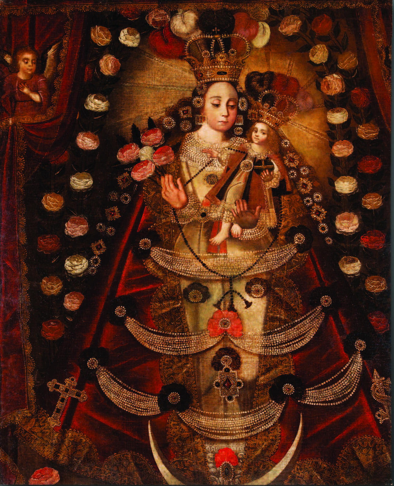 Our Lady of Saint John of the Lakes. José Aragón (active 1820 –1835), Santa Fe, ca. 1825. Oil on canvas. New Mexico History Museum Collection, DCA 2005.27.32. Gift of the International Institute of Iberian Colonial Art. Photograph by Blair Clark.