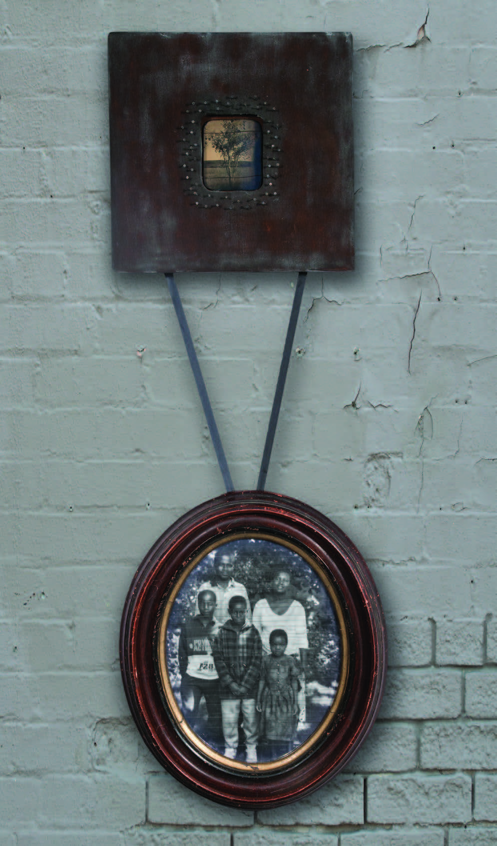 Ian van Coller, Joseph, 2002. Modern ambrotype and pigment print with vintage frame, wood, and oil (2002.14.1).