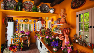 View of kitchen, home of Judith Espinar.