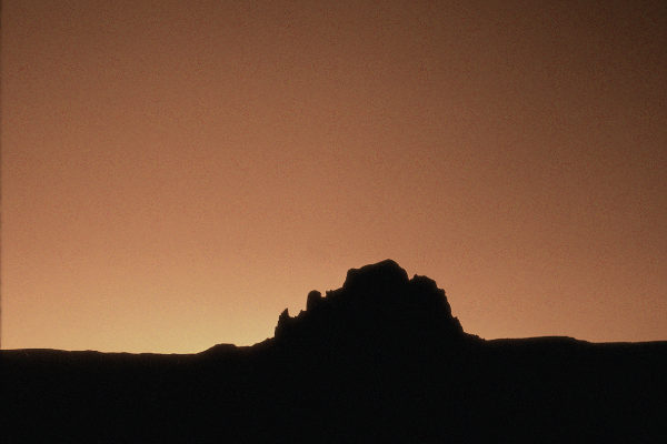 Red sunset, Rio Puerco Valley, New Mexico. Photograph by Larry Crumpler.