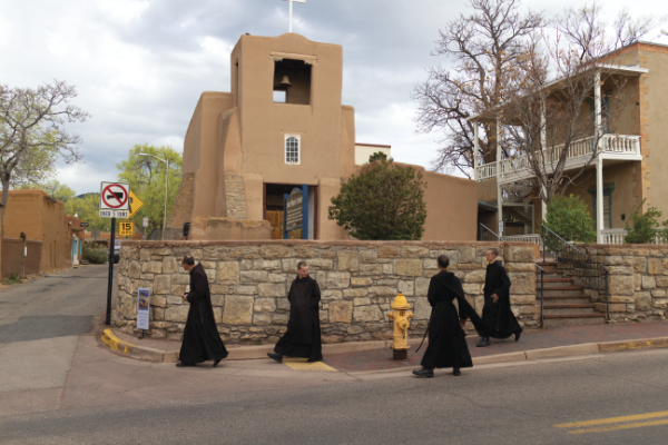The San Miguel chapel, originally built in the 1620s, is considered the oldest church in the United States. Photograph by Simone Frances, 2020.