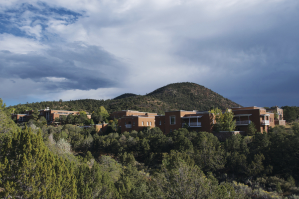 The entire campus of St. John’s College in Santa Fe was designated an historic district in 2015, and is currently the only college campus in New Mexico to receive this distinction. The college celebrates its designations from the National Register of Historic Places and the State Register of Cultural Properties. Photograph by Carrie McCarthy.