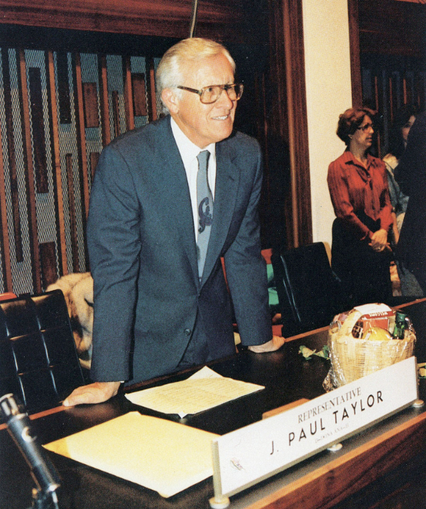 J. Paul Taylor in 2004, during his time as a Democratic representative for the state of New Mexico. He was known as “the conscience of the Legislature.” Photograph courtesy the J. Paul Taylor Collection, Rio Grande Historical Collections, New Mexico State University.