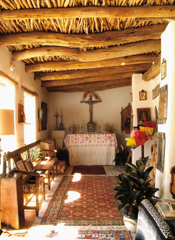 The oratorio of the Taylor home. Undated photograph; courtesy New Mexico Historic Sites.