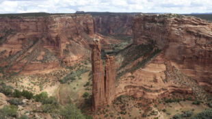 Rapheal Begay (Diné), Spider Rock (Tseyi—Canyon de Chelly, Chinle, AZ) (detail), 2021. Digital photograph. Courtesy the artist.