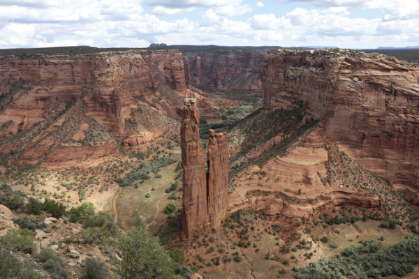 Rapheal Begay (Diné), Spider Rock (Tseyi—Canyon de Chelly, Chinle, AZ) (detail), 2021. Digital photograph. Courtesy the artist.