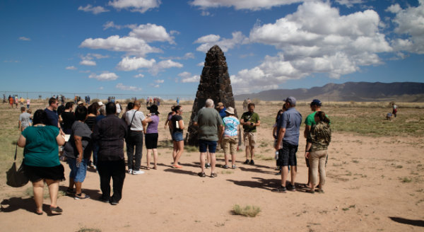 Crowds gather at Trinity Site on October 6, 2018. Photograph by Thomas Farley.
