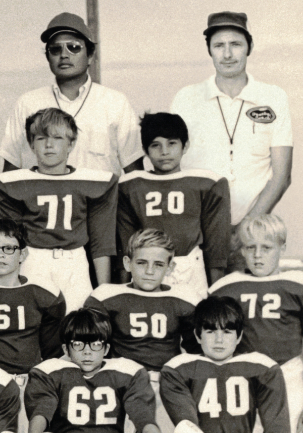Scott Tsoodle wears number 20, Scott Robinson number 40, Duke Tsoodle Jr. stands in the back row wearing sunglasses next to L.E. Robinson. Photographs courtesy of the author.