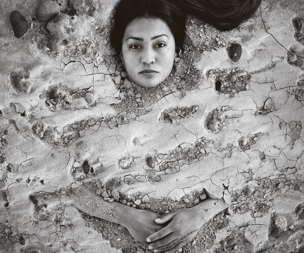 Cara Romero, Sand & Stone, 2020. Photograph. 19 × 12 ¾ inches. © Cara Romero. Courtesy of the artist. All rights reserved.