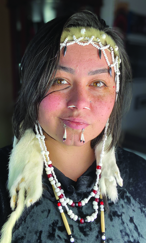 Hanna Agasuuq Sholl (Sugpiaq/Alutiiq), 2019. Photograph by Hanna Agasuuq Sholl.