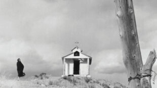 Capilla de Santa Rita, Penitente chapel near Chimayo, New Mexico, ca. 1955, New Mexico Tourism Bureau, New Mexico Magazine Collection. Courtesy of the Palace of the Governors Photo Archives (NMHM/DCA), HP.2007.20.562.